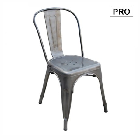Καρέκλα Relix Pro στοιβαζόμενη μεταλλική χρώμα metal rust 45x51x85εκ.