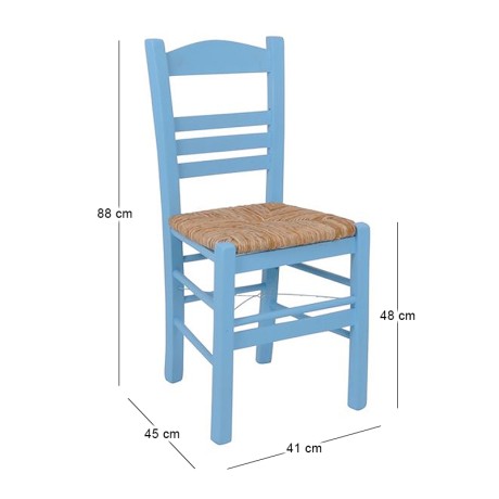 SIFNOS Chair Impregnation Lacquer Sky Blue