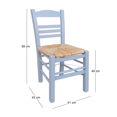 SIFNOS Chair Impregnation Lacquer Grey