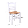 SIFNOS Chair Impregnation Lacquer White