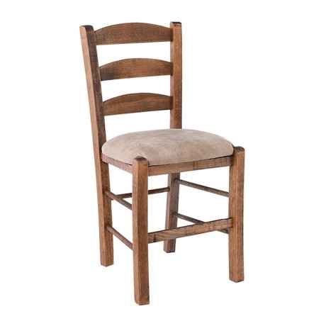 SKIROS Beech Chair Impregnation Walnut/Suede Beige