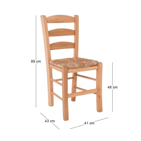 SKIROS Beech Chair Impregnation Natural