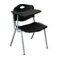 STUDY Chair-Desk Steel Silver / PP Μαύρo