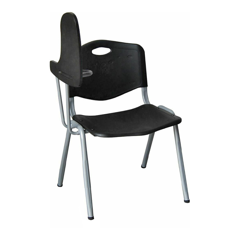 STUDY Chair-Desk Steel Silver / PP Μαύρo