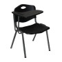 STUDY Chair Desk Steel Black / PP Μαύρo