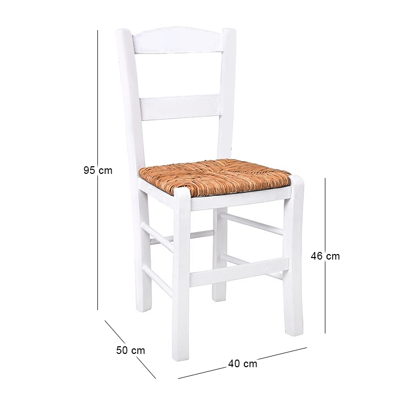 SYROS Chair Impregnation Lacquer White