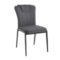ANDRIA Chair Metal Black/Pu Anthracite