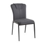 ANDRIA Chair Metal Black/Pu Anthracite