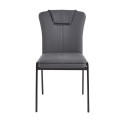 ANDRIA Chair Metal Black/Pu Anthracite