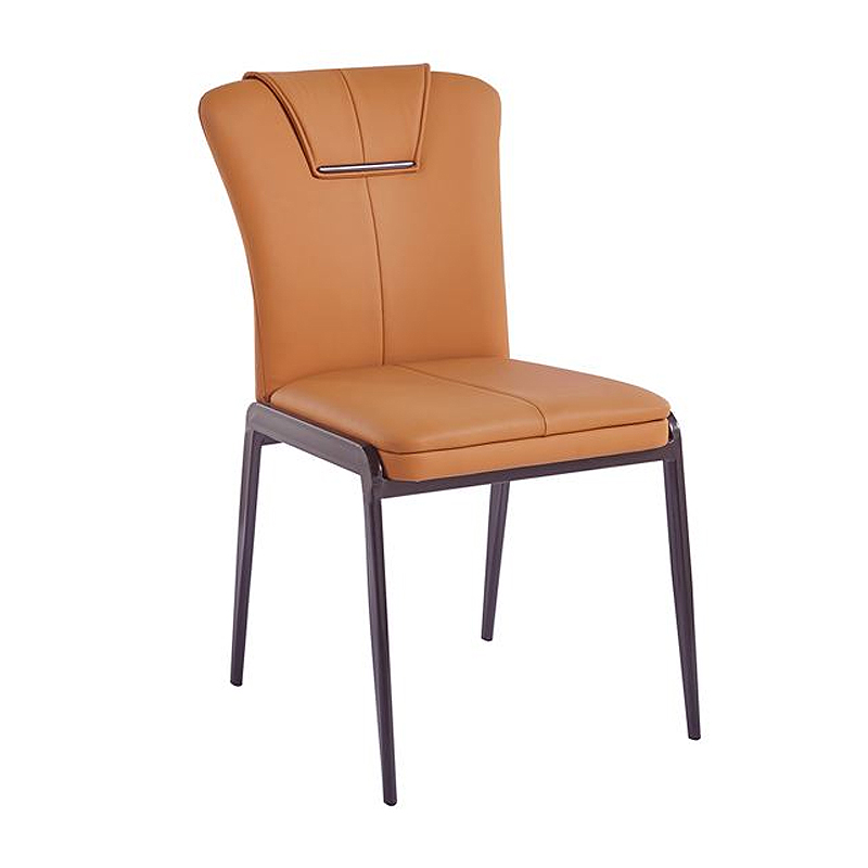 ANDRIA Chair Metal Black/Pu Orange