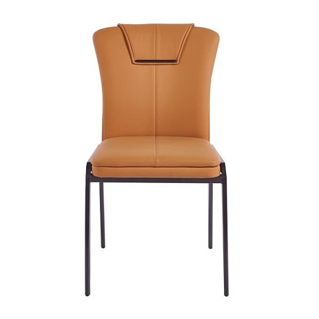 ANDRIA Chair Metal Black/Pu Orange