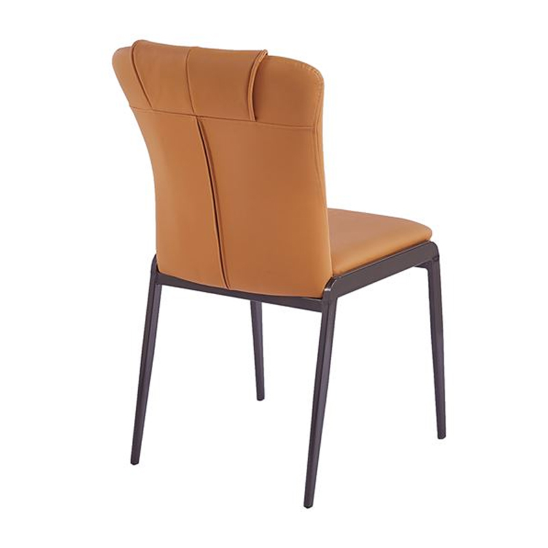 ANDRIA Chair Metal Black/Pu Orange