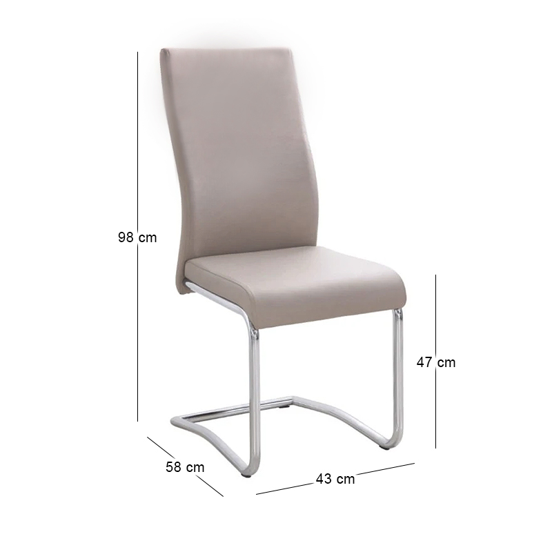 BENSON Chair Pvc Cappuccino