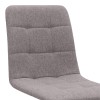 Bianca Megapap fabric dining chair in beige color with black metal leg 43x56x84cm.