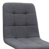 Bianca Megapap fabric dining chair in grey color with black metal leg 43x56x84cm.