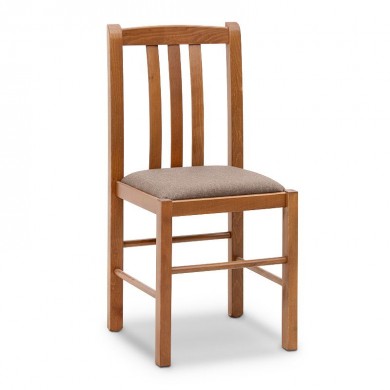 Derry Megapap dining chair made of solid beech wood walnut color 42x42x90cm.