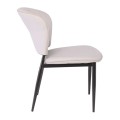 DIMA Chair Metal Black Paint/Pu Grey-Beige