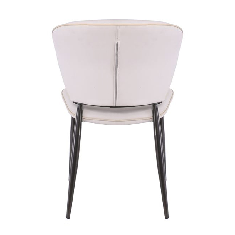 DIMA Chair Metal Black Paint/Pu Grey-Beige