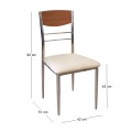 DINO Chair Cherry/Pvc Dark Cream