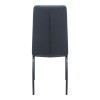 Fina Megapap fabric dining chair in anthracite color with black metal leg 43x58x95cm.