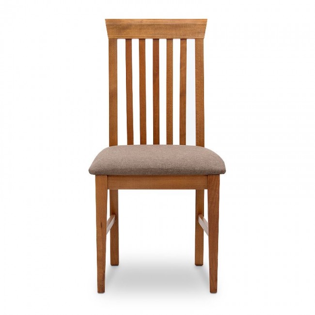 Francis Megapap dining chair in solid beech wood walnut color 48x42x96cm.