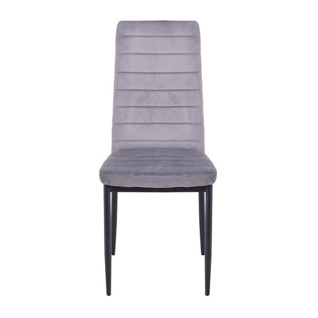 JETTA Chair Full K/D Velure Grey Fabric (Black paint)