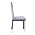 JETTA Chair Full K/D Velure Grey Fabric (Black paint)
