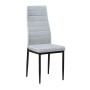 JETTA Chair Light Grey Fabric (Black paint)