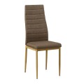 JETTA Chair Gold Brown Fabric (Natural Wood Grain Metal)