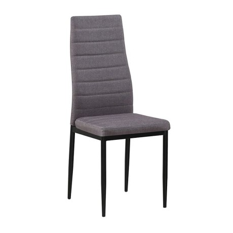 JETTA Chair Light Brown Fabric (Black paint)