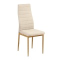 JETTA Chair Beige Fabric (Natural Wood Grain Metal)