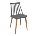 LAVIDA Chair Metal Natural, PP Anthracite