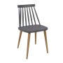 LAVIDA Chair Metal Natural, PP Anthracite