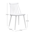 LAVIDA Chair Metal/PP Full White