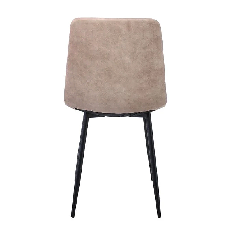 Καρέκλα τραπεζαρίας Lydia ύφασμα suede χρώμα μπεζ 44x55x86εκ.