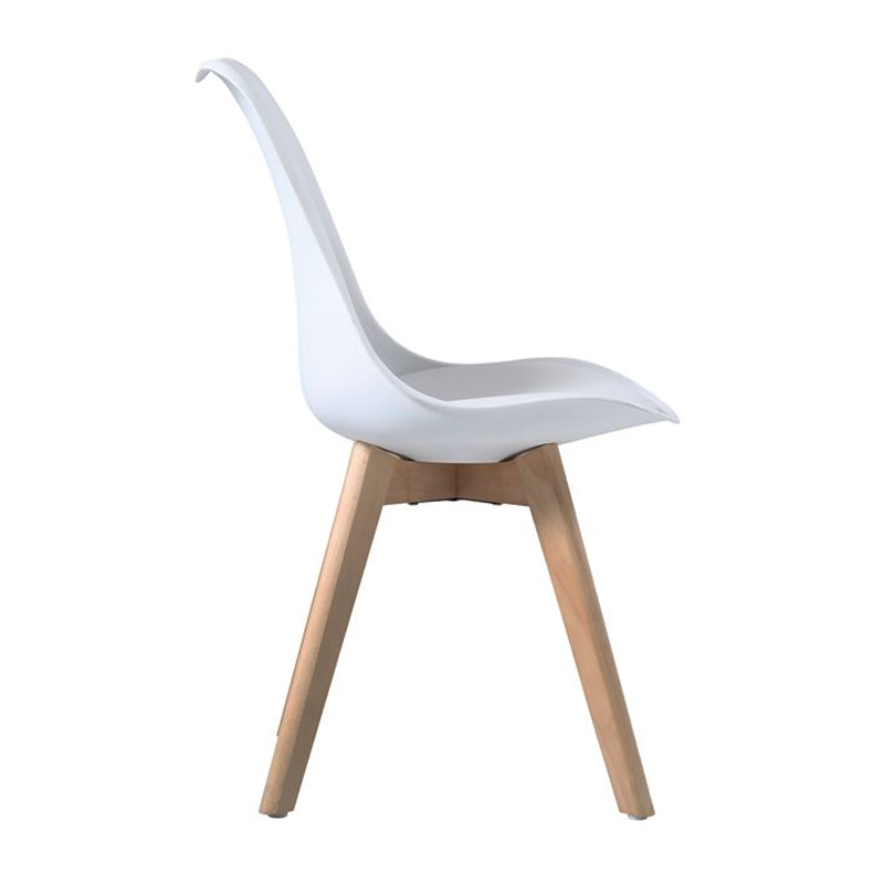 MARTIN Chair PP White (Metal cross) / assembled cushion