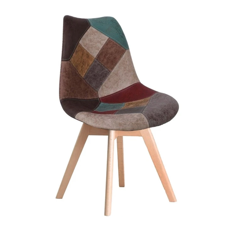MARTIN Chair Fabric Patchwork Misty Brown