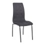 MELVA Chair Chrome, PU Grey