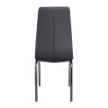 MELVA Chair Chrome, PU Grey