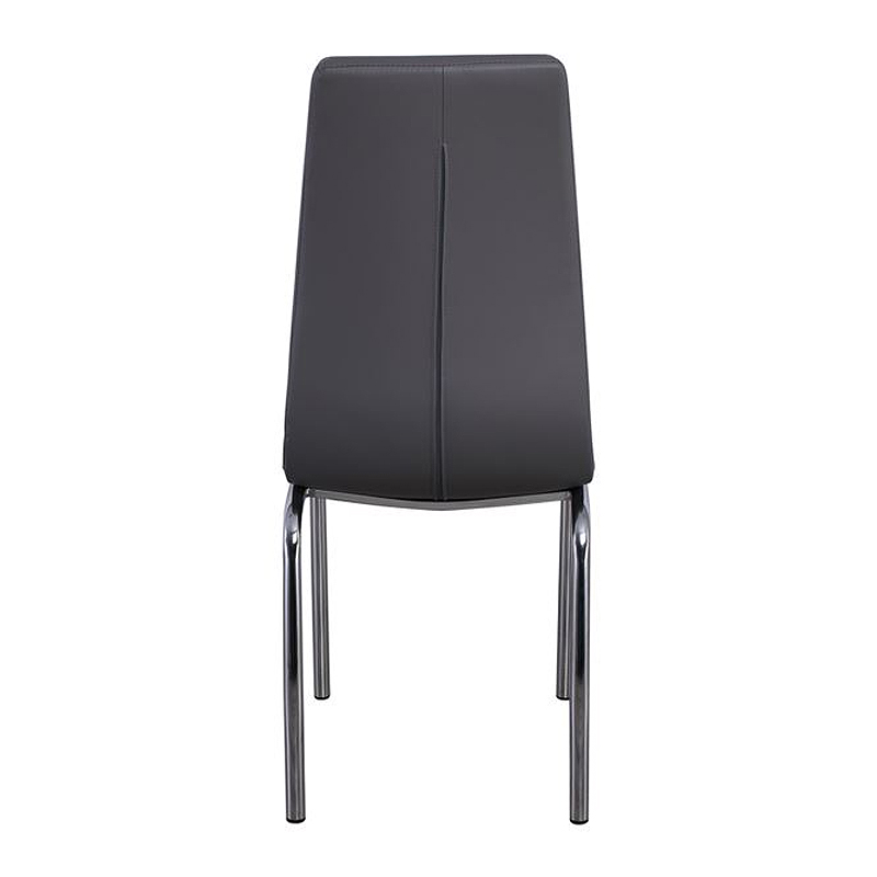 MELVA Chair Chrome, PU Grey