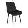 MYRIAM-R Chair Metal Black/Fabric Velure Black
