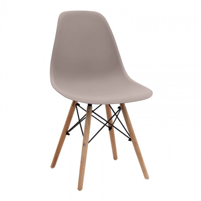 Nova Megapap PP dining chair in cappuccino color 46x51x80cm.