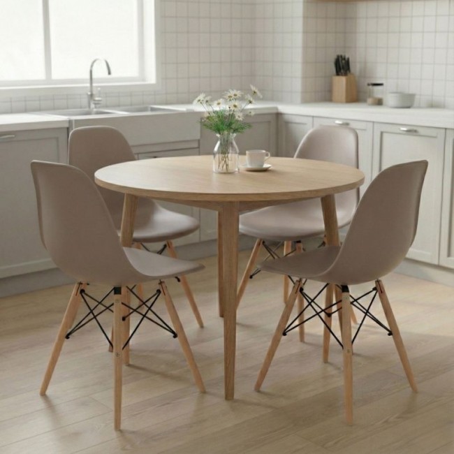 Nova Megapap PP dining chair in cappuccino color 46x51x80cm.