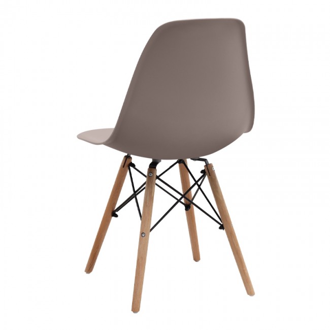 Nova Megapap PP dining chair in cappuccino color 46x51x80cm.