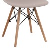 Nova Megapap PP dining chair in cappuccino color 46x51x80cm.