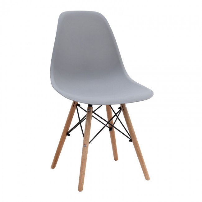 Nova Megapap PP dining chair in grey color 46x51x80cm.