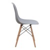Nova Megapap PP dining chair in grey color 46x51x80cm.