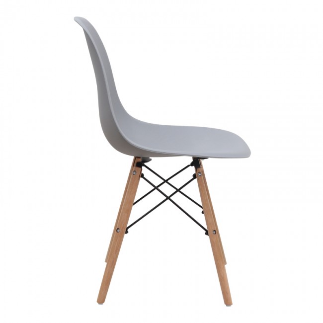 Nova Megapap PP dining chair in grey color 46x51x80cm.