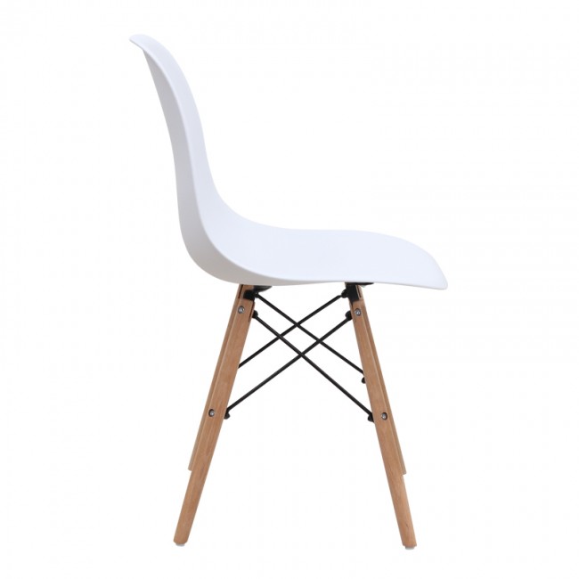 Nova Megapap PP dining chair in white color 46x51x80cm.