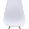 Nova Megapap PP dining chair in white color 46x51x80cm.